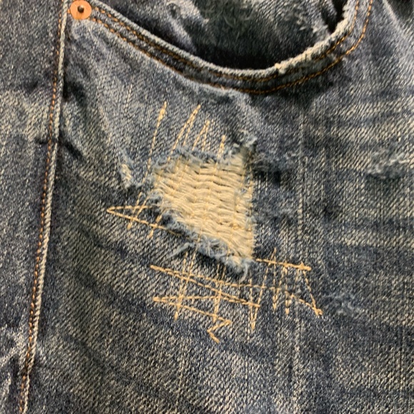 G Star Raw  distressed gaucho/culottes.  size 28    NWOT TTS. - Picture 4 of 5